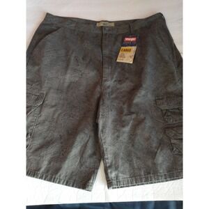 Wrangler Cargo Shorts Men's‎ 40 Topographic Map Print Gray